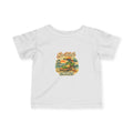 Sea Turtle Energy Infant Tee | Retro Turtle Surfing Graphic