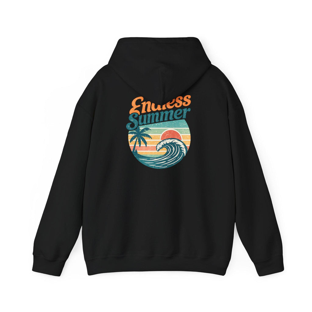 Endless Summer Hoodie | Retro Surf Palm Wave Sunset