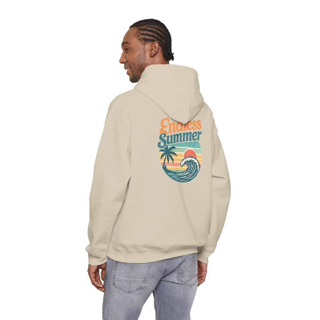 Endless Summer Hoodie | Retro Surf Palm Wave Sunset